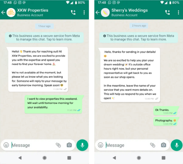 When should you use autoresponders on WhatsApp Business?