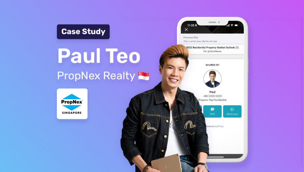 Paul saves 30% of his time spent as a real estate agent in Singapore by using Privyr. Customer Stories & Case Study