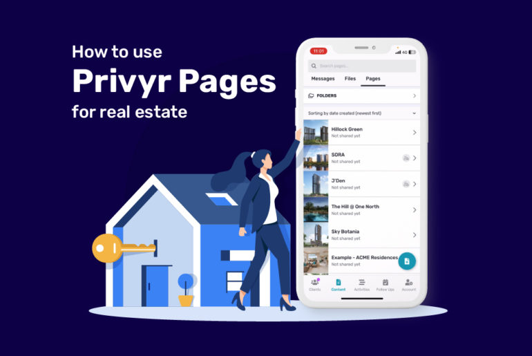 privyr pages real estate content templates
