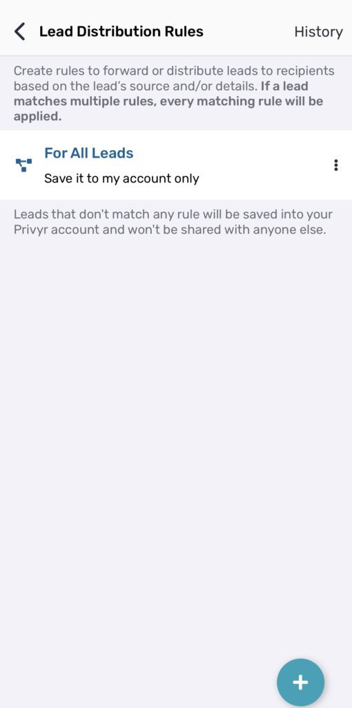 lead distribution rules in Privyr