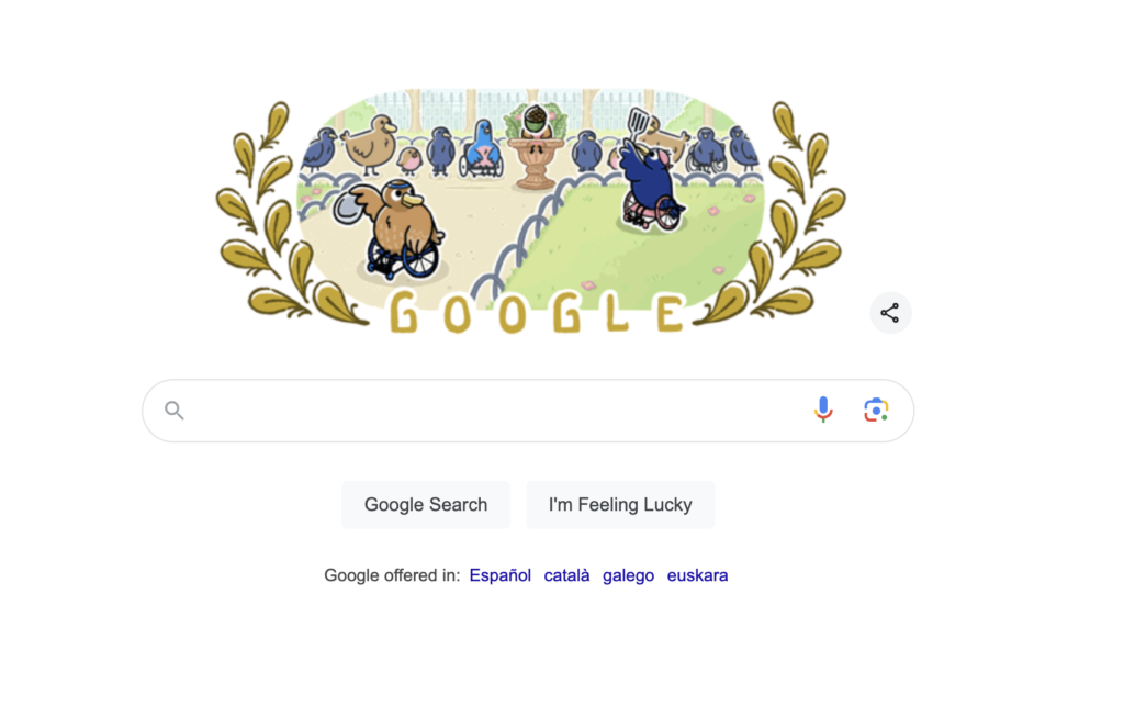 Google homepage