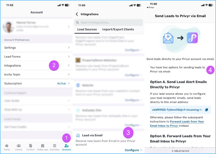 With Privyr, you can now receive leads from any integration that sends leads via email.