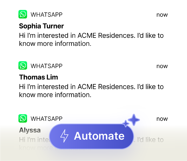 Any new WhatsApp conversations detected